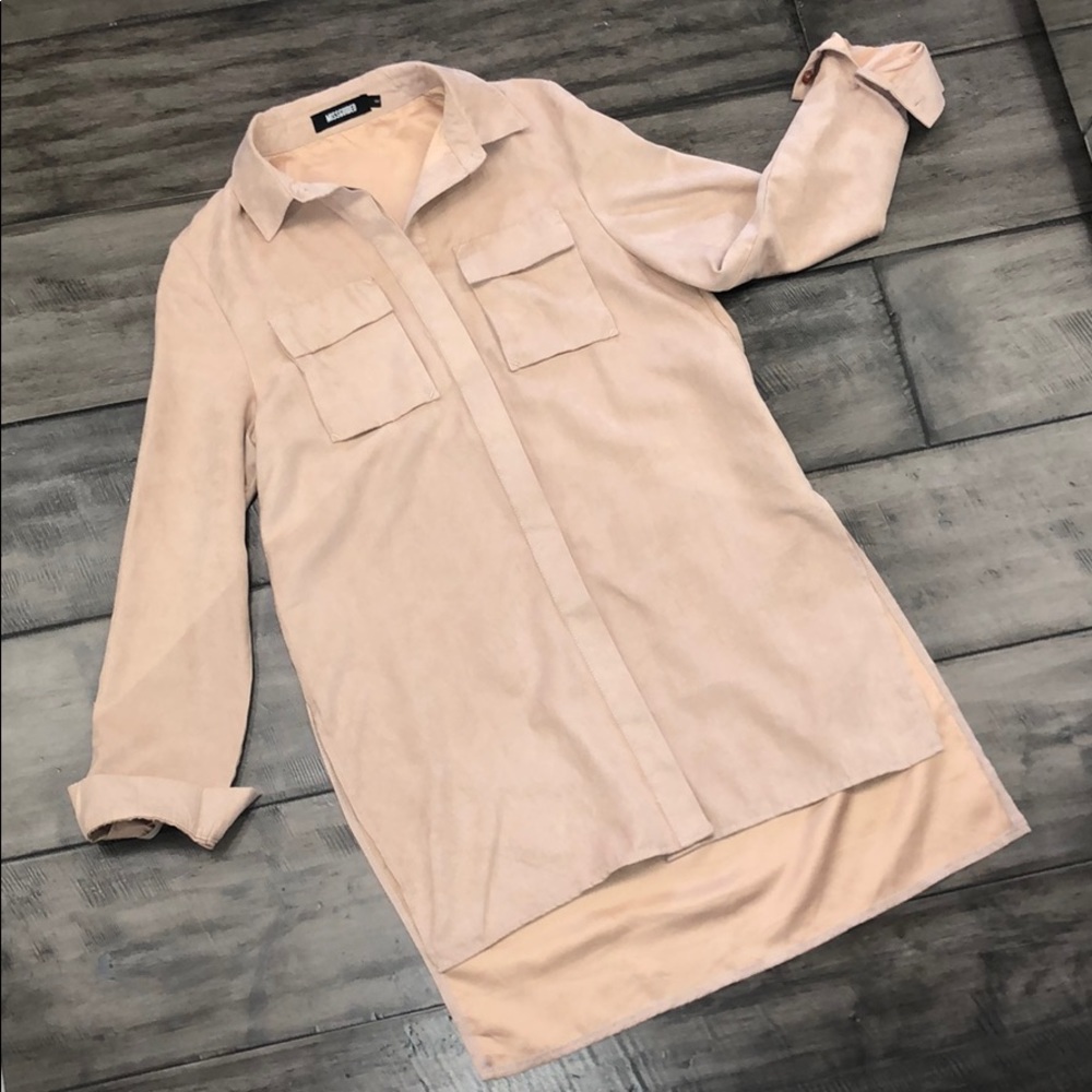 Suede button up